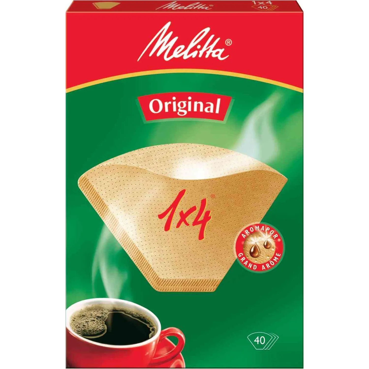 Фильтр бумаж. д/кофеварок MELITTA 0100702, 1х4/40,корич