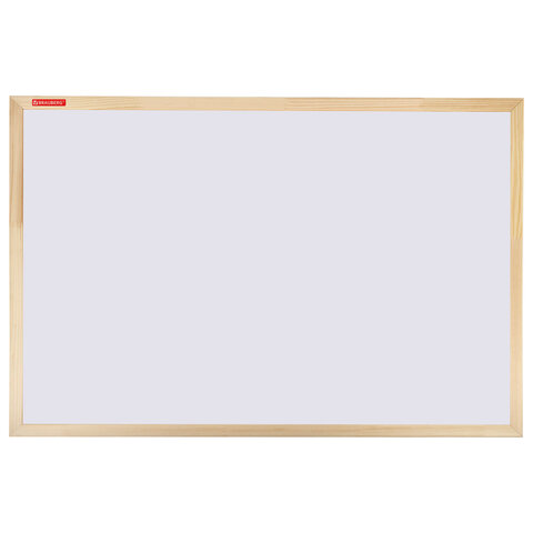 Доска магнитно-маркерная 60х90 см, деревянная рамка, BRAUBERG "Wood", 238796
