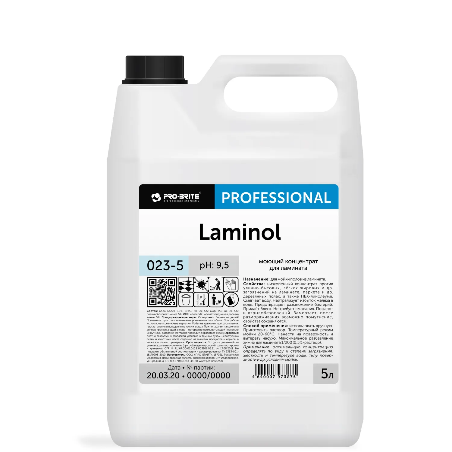 Профхим д/руч.мытья пола щел д/ламината Pro-Brite/Laminol,5л