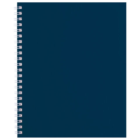 Тетрадь А5 96л. HATBER гребень, клетка, Soft-touch ламинация, SoloMatte_Сапфир, 09287, 96Т5лВ1гр