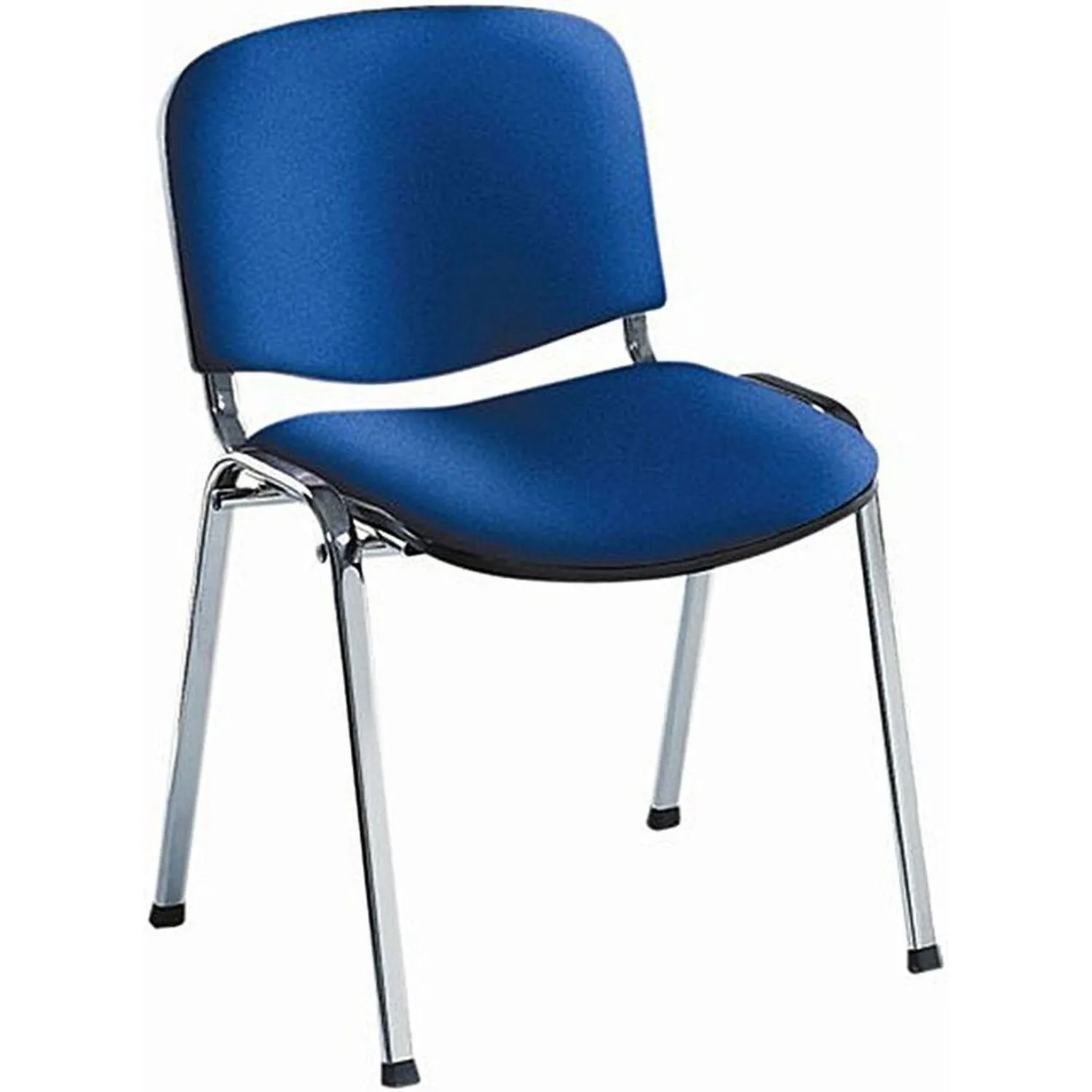 Стул 1L5_UA_EChair Rio(ИЗО/ISO) хром, ткань синий С-6, поперечина 18