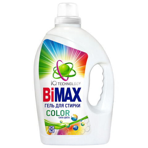 Гель для стирки с пятновыводителем 2,6л BIMAX "Color", ш/к 97463, 2006-3