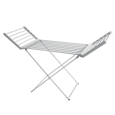 Сушилка для белья напольная, электрическая, раскладная, алюминиевая, три зоны сушки, нагрев 60 °С, LAIMA HOME, 700978