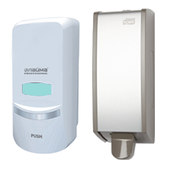 Дозаторы для мыла, антисептиков и дезинфицирующих средств