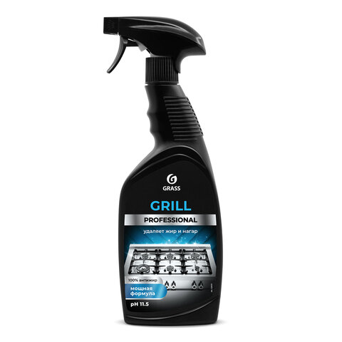 Средство чистящее от жира/нагара 600мл GRASS GRILL DELICATE PROFESSIONAL,щелочное,распылитель, 125713