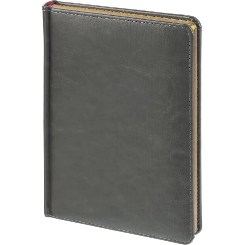 Ежедневник недатированный серый,А5,145х205мм,136л, Sidney NEBRASKA 3-128/09