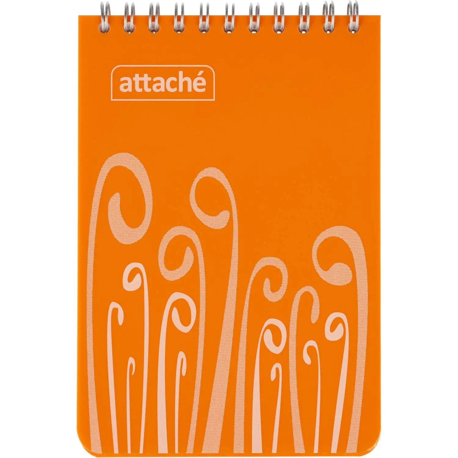 Блокнот А6,пласт обл,80л, ATTACHE FANTASY,оранж