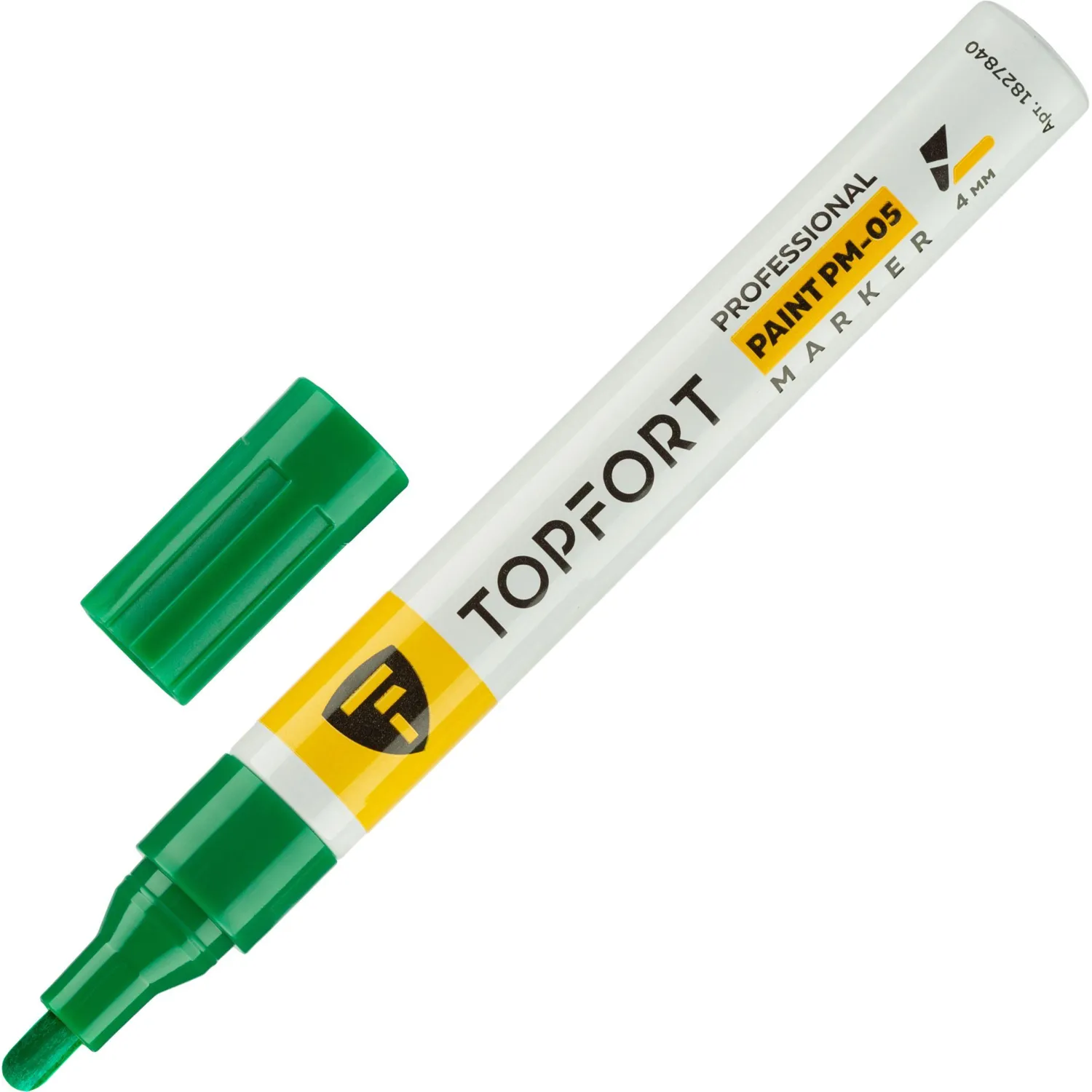 Маркер лаковый Topfort Paint 4 мм зеленый, 1827840К