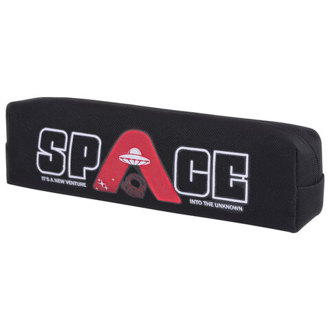 Пенал ЮНЛАНДИЯ ЮНИОР, 1 отделение, полиэстер, "Space", 20х6х4 см, 273809