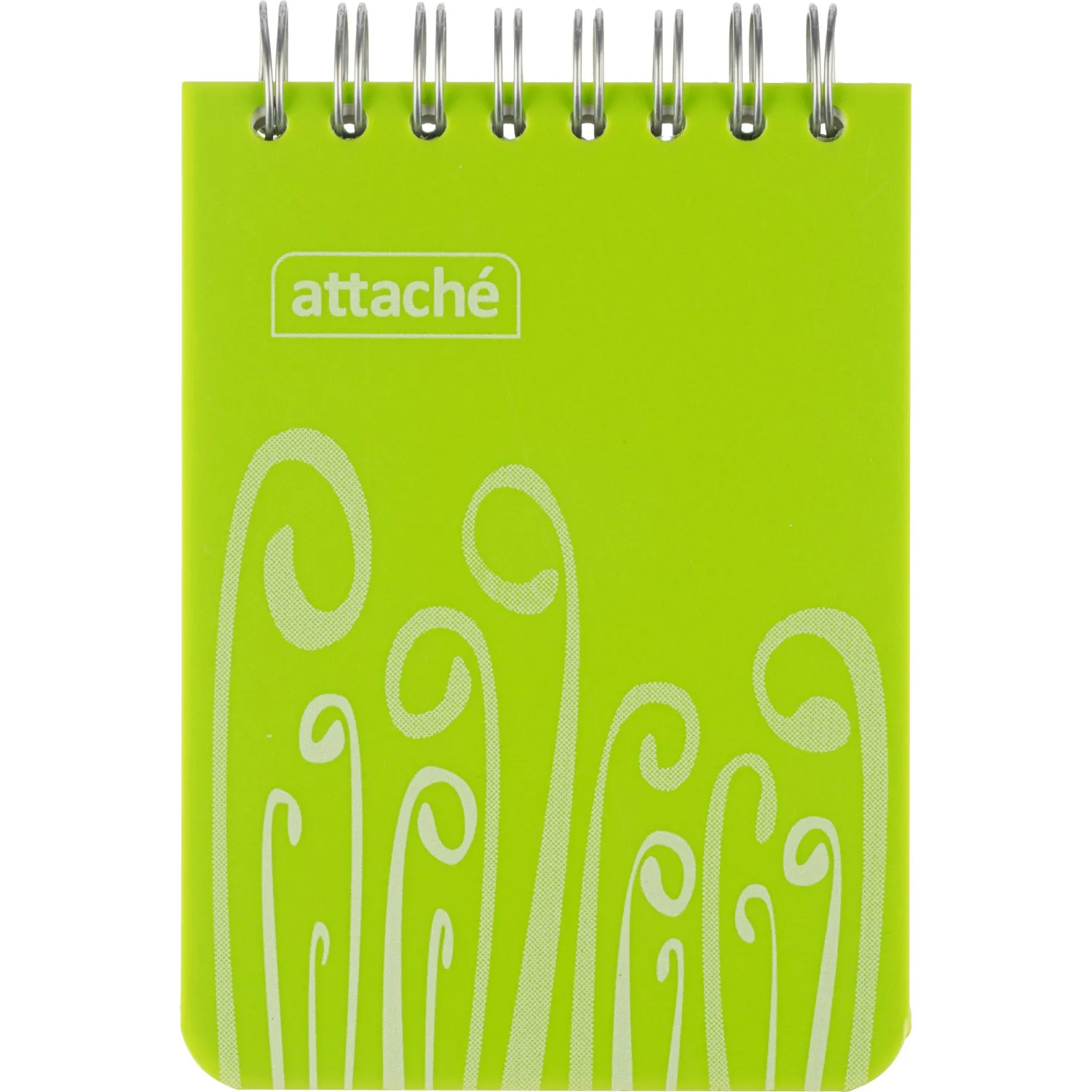 Блокнот А7,пласт обл,80л, ATTACHE FANTASY,салат