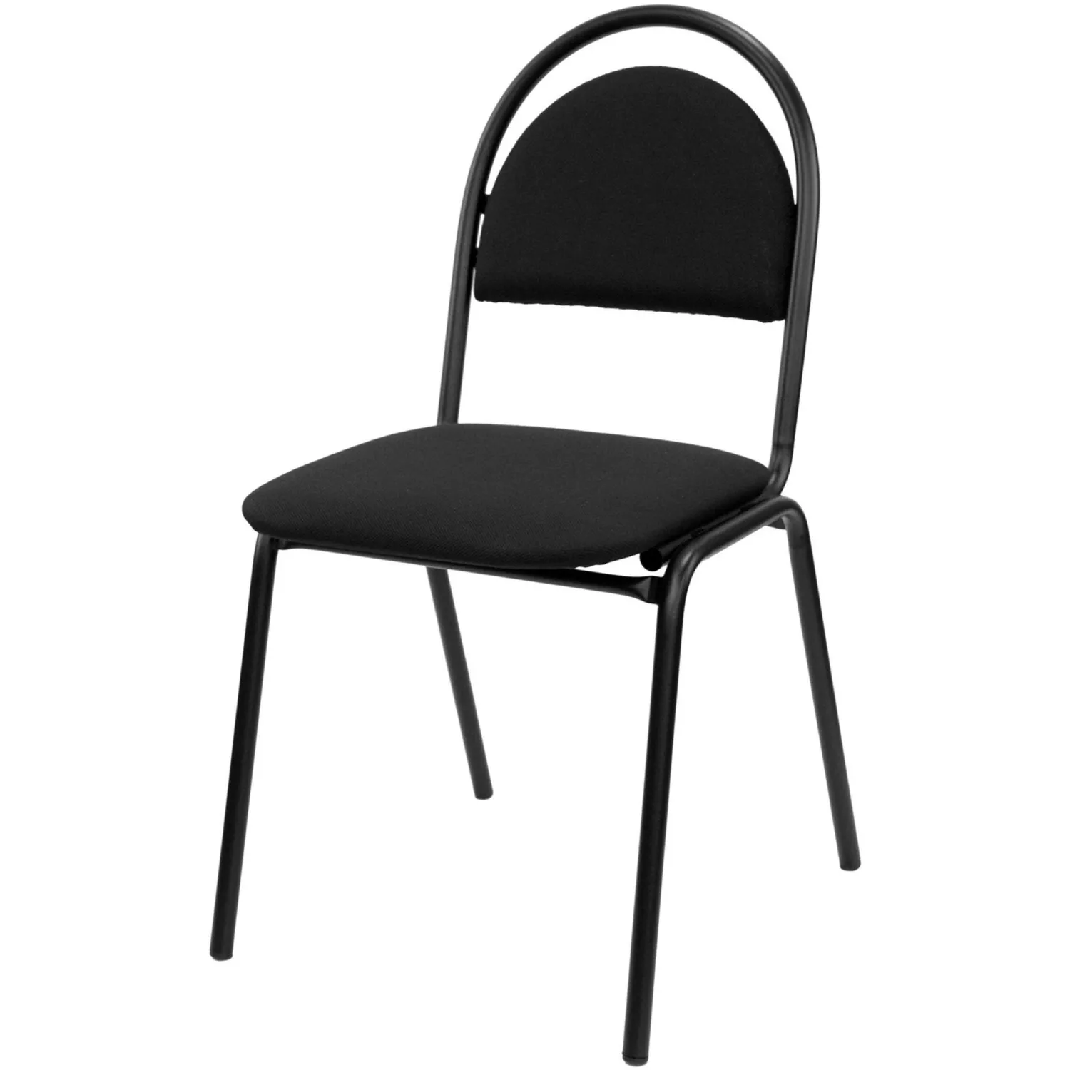 Стул 1L5_UA_SEVEN-15 (Свевен) каркас черный, ткань черная С-11