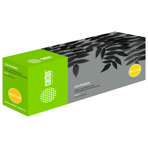 Картридж лазерный CACTUS (CS-PH3020X) 106R03048 для XEROX Phaser 3020/WC3025, КОМПЛЕКТ 2 шт. х 1500 страниц