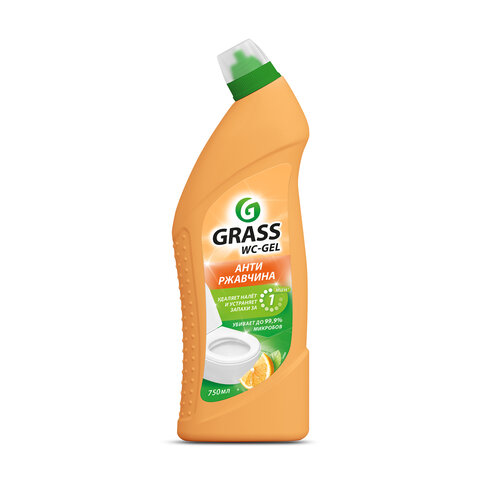 Средство для уборки сантехники и туалета дезинфицирующее 750мл GRASS DOS-GEL "Сила цитрусов", 125678