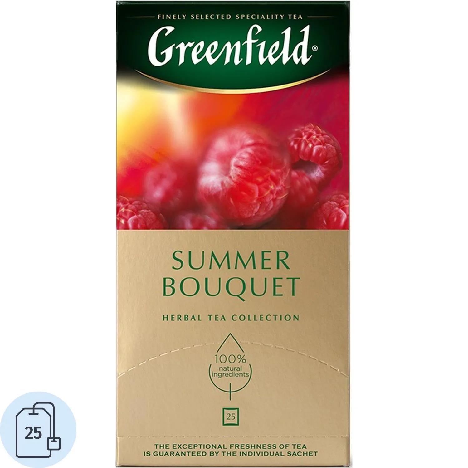 Чай Greenfield Summer Bouquet фруктовый фольгир.25пак/уп 0433-10, 63107К