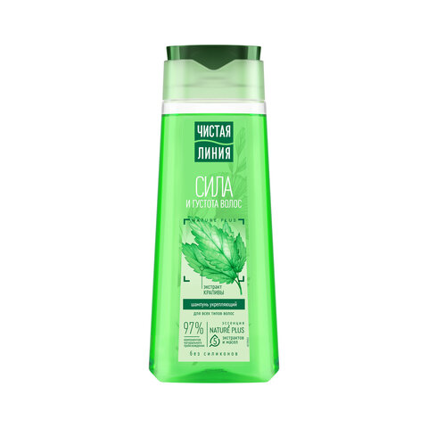 Шампунь для всех типов волос 250 мл, ЧИСТАЯ ЛИНИЯ "Экстракт крапивы", укрепляющий