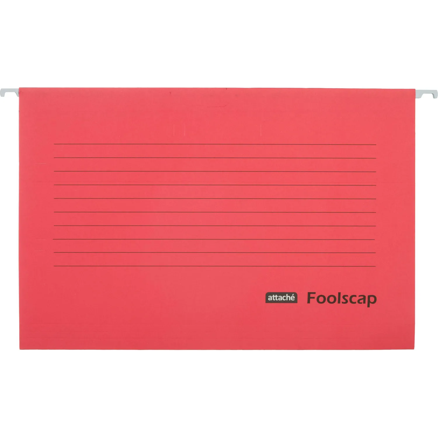 Папка подвесная Attache Foolscap, картон красный, до 200л., 5шт/уп, 1554458К