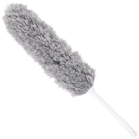Пипидастр (сметка-метелка) для уборки пыли, метелка 35 см, рукоятка 20 см, серый, LAIMA, 608949