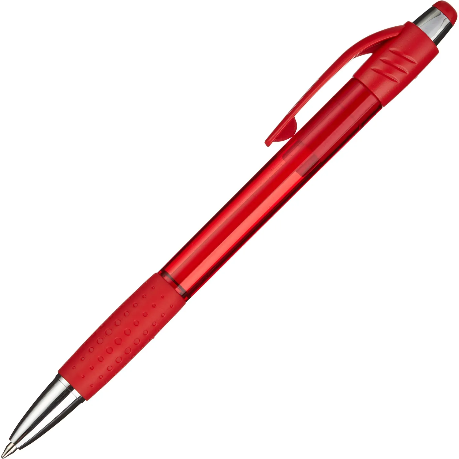 Ручка шариковая автомат. Attache Happy,красный корп,син,масл,манж, 389745К