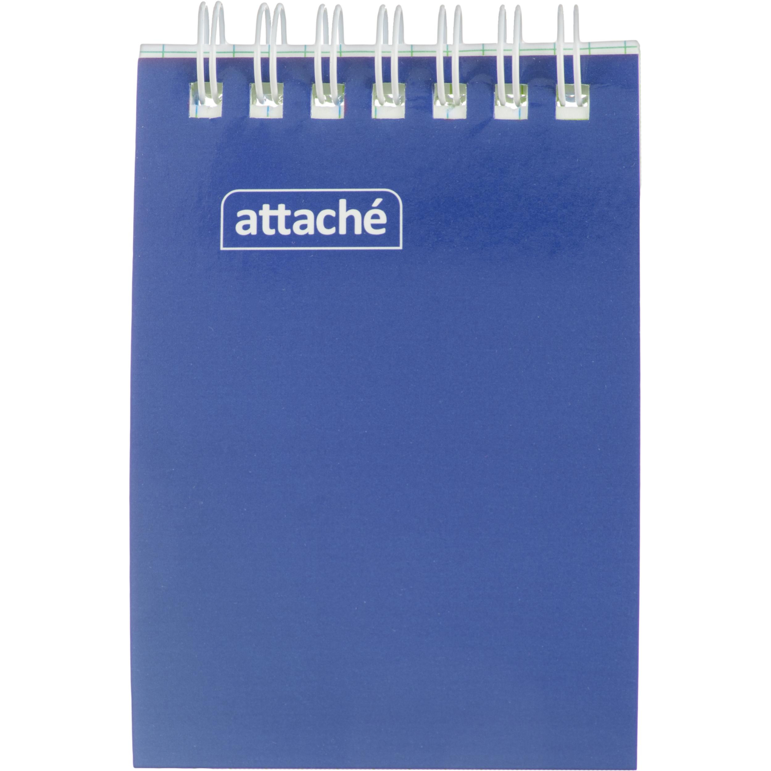 Блокнот на спирали А7 60л. ATTACHE, синий, блок 60г, обложка 215г