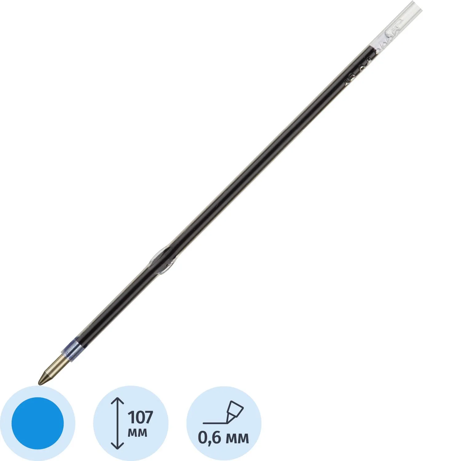 Стержень шариковый 107мм LAK134801 маслян, син, для автом. ручки, 571475К