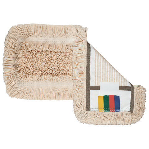 Насадка МОП плоская 40см VILEDA "КонтрактПлюс Комби", уши (ТИП УВ) хлопок /полиэстер, бежевый 167310