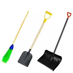 Инвентарь для уборки на улице и уходом за почвой