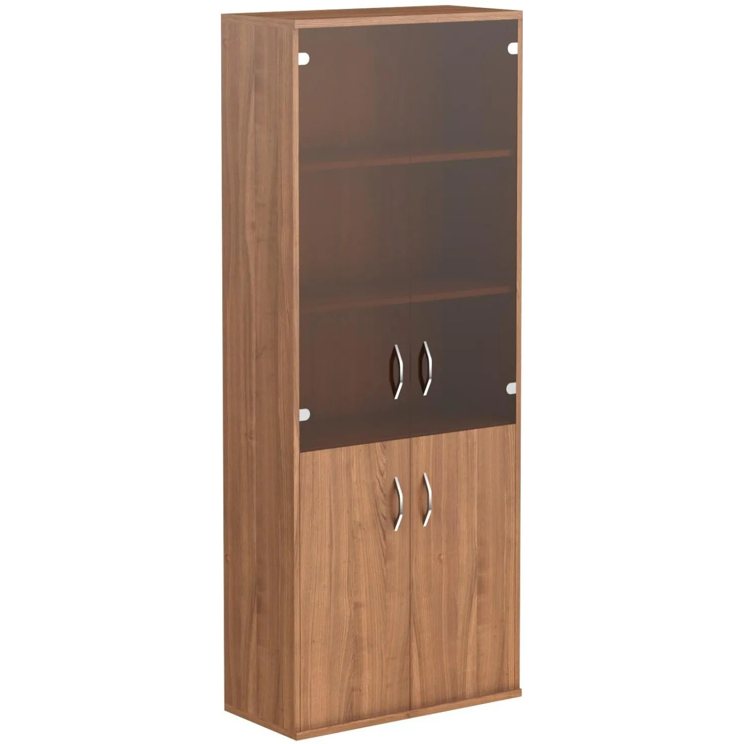 Шкаф 1L5_SL Imago закрытый со стеклом СТ-1.2 (СТ-1,Д-3Пр,Д-3Л,С-2-2шт) орех