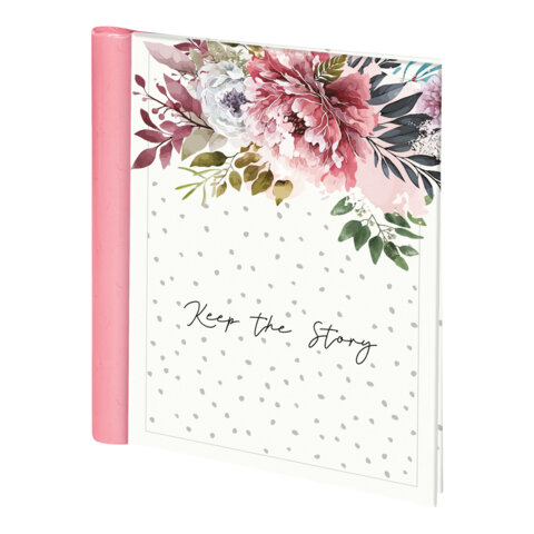 Фотоальбом BRAUBERG на 20 магнитных листов, 23*28см, твердая обложка, "Blossom", спираль, 391425