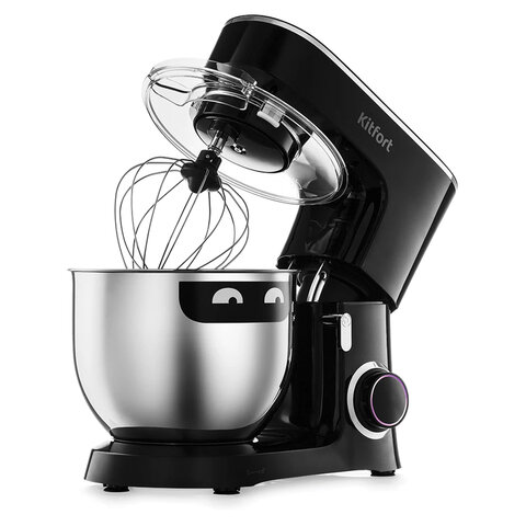Миксер планетарный KITFORT КТ-3080, 1400Вт, 6 скоростей, 3 насадки, чаша 7л,