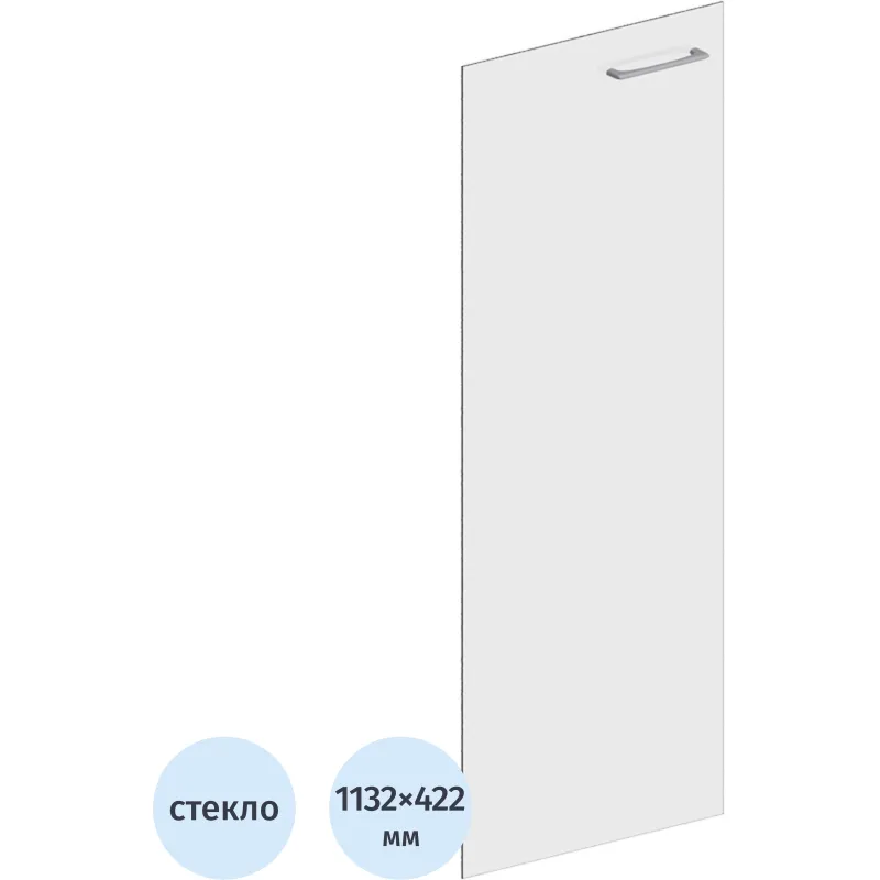 Дверь 1L5_SL_Xten стеклянная тонированная (1шт.) XGD42-1