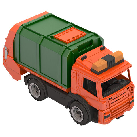 Машина игрушечная СПЕЦТЕХНИКА: "Мусоровоз", пластиковая, 48,3x18,5x24,1 см, НОРДПЛАСТ, 202