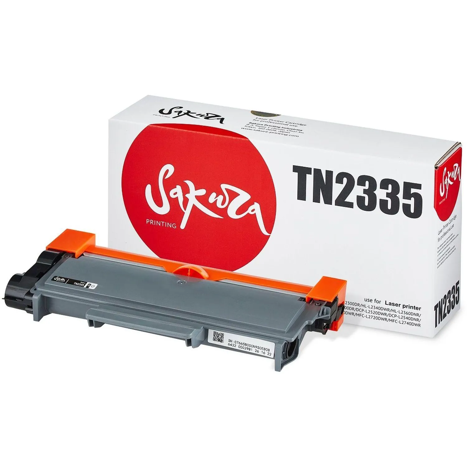 Картридж лазерный SAKURA TN-2335 чер. для Brother HL-L2300DR