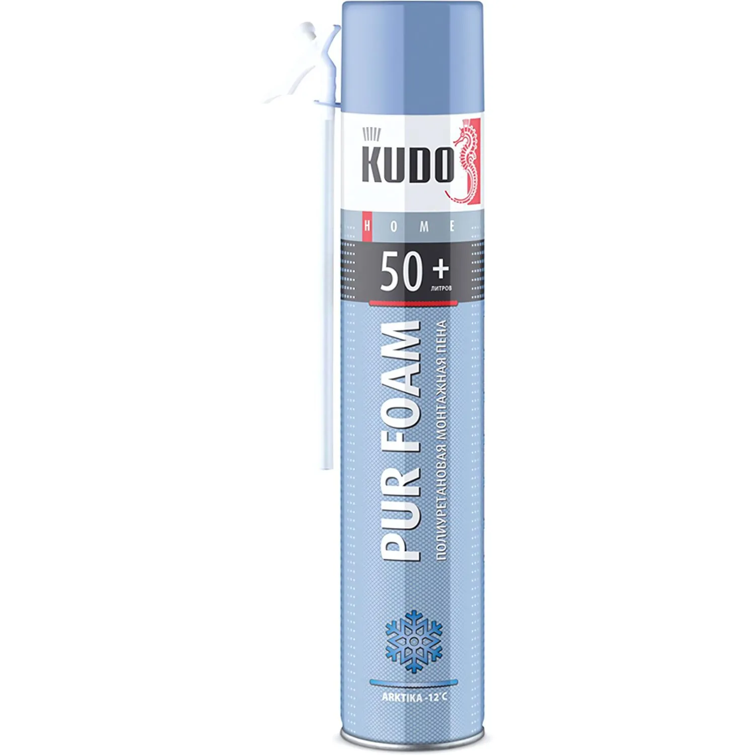 Пена монтажная бытовая Kudo Home 50+, всесезонная, 1000 мл 135156