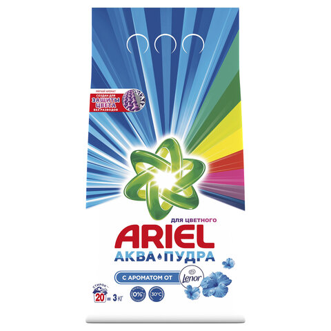 Стиральный порошок-автомат 3 кг, ARIEL (Ариэль) "Ленор Эффект"
