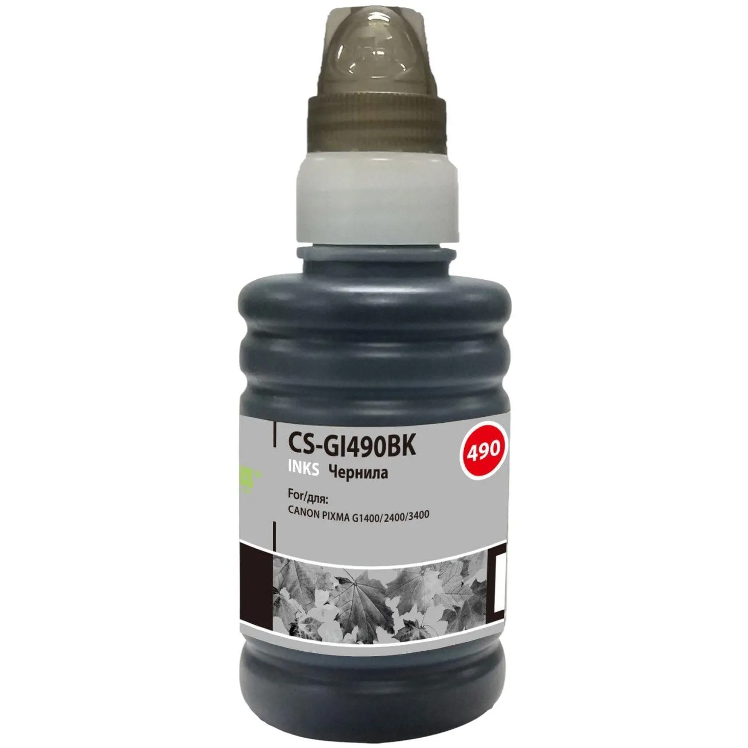 Чернила Cactus CS-GI490BK GI-490 чер. пиг. 100мл для Canon Pixma G1400