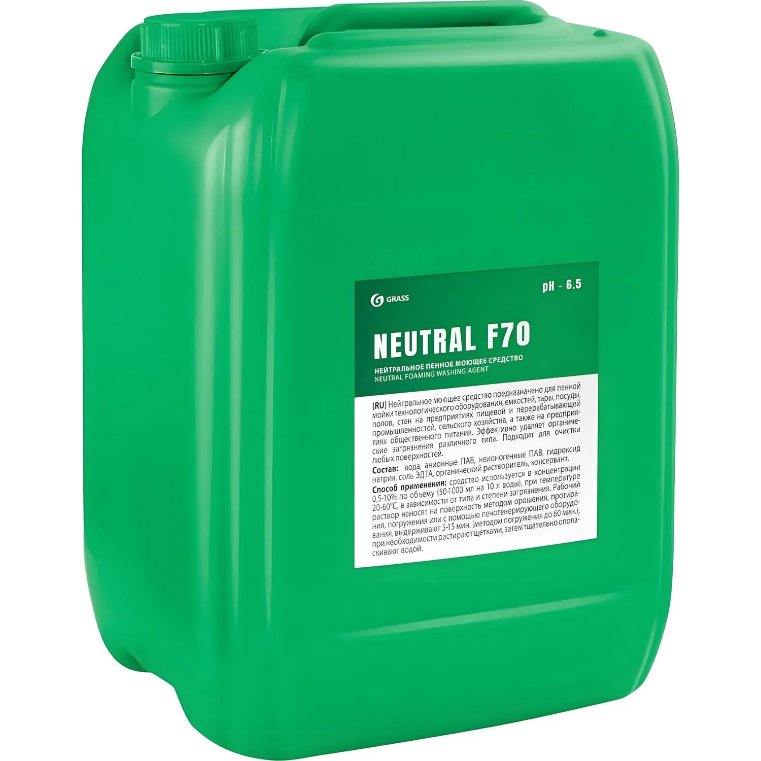 Профхим д/пищ.произв нейтрал моющ конц. пенн д/алюм Grass/NEUTRAL F70, 19л