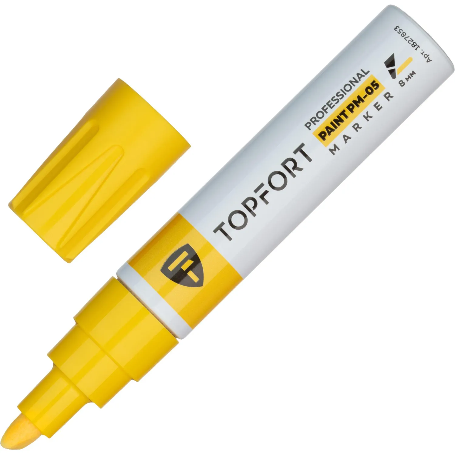 Маркер лаковый Topfort Paint 8 мм желтый, 1827853К