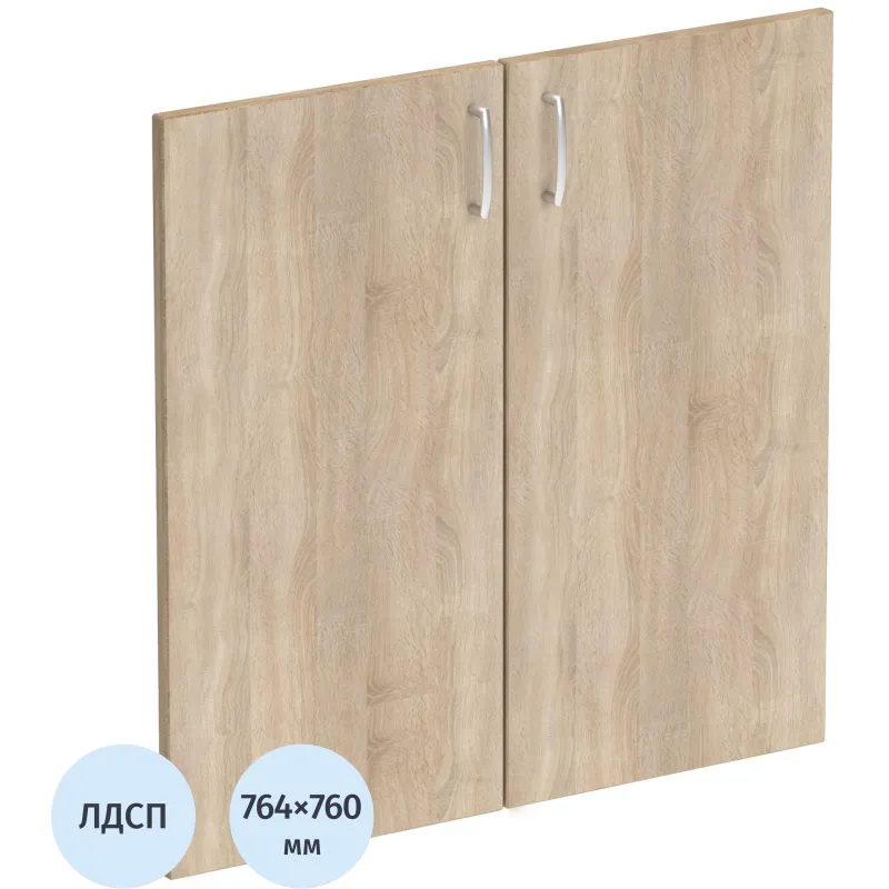 Двери Easy One ЛДСП (2шт.) 908847 дуб сонома В760