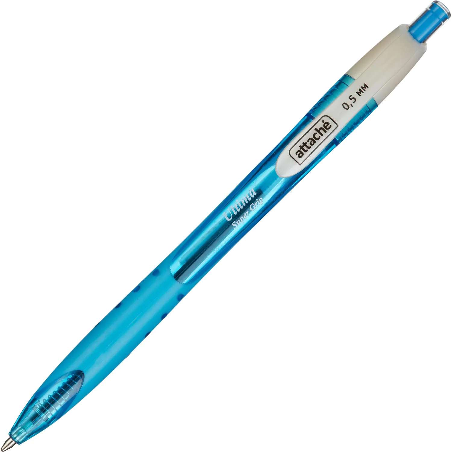 Ручка шариковая автомат. Attache Ultima Supergrip 0,5мм син,манж, 148053К