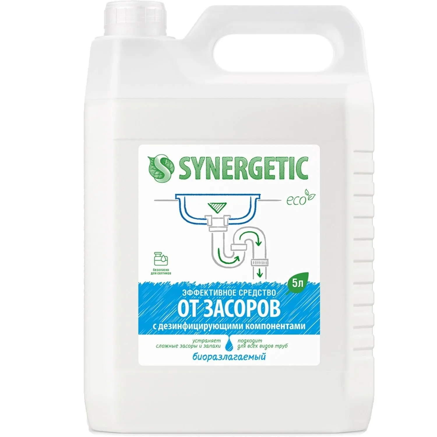 Средство для прочистки труб Synergetic 5л