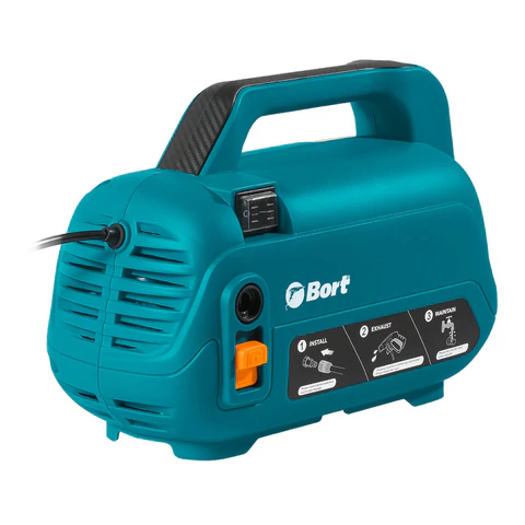 Минимойка BORT BHR-1600-COMPACT, мощность 1,6 кВт, давление 120 бар, шланг 5 м, 93415742
