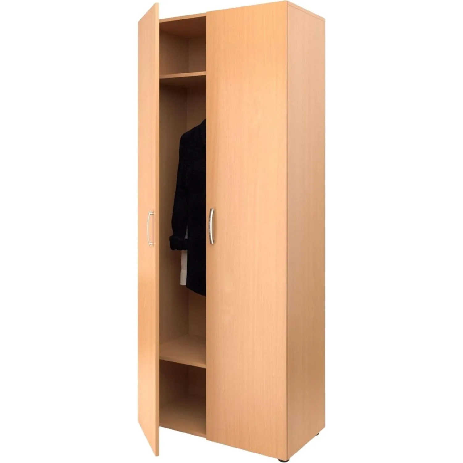 Шкаф MET_для одежды Школа широкий 80x42x195 бук