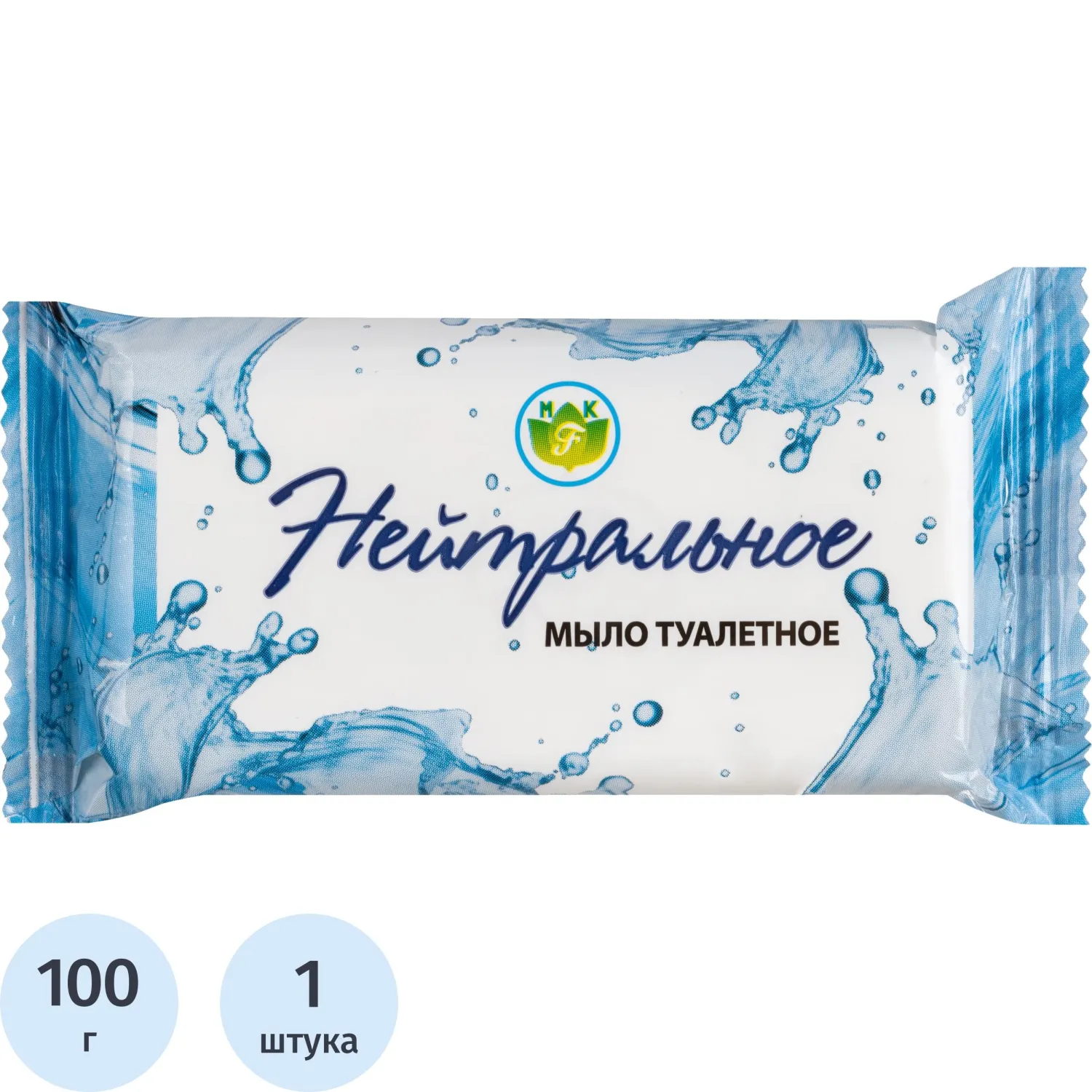 Мыло туалетное Нейтральное в цв уп 100 гр, 2465344К