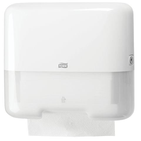 Диспенсер для полотенец TORK (Система H3) Elevation, mini, V-сложения, белый, 553100