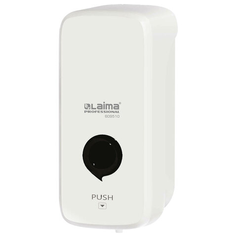 Дозатор для жидкого мыла-пены LAIMA PROFESSIONAL PREMIUM, НАЛИВНОЙ, 1 л, белый, ABS-пластик, 609510