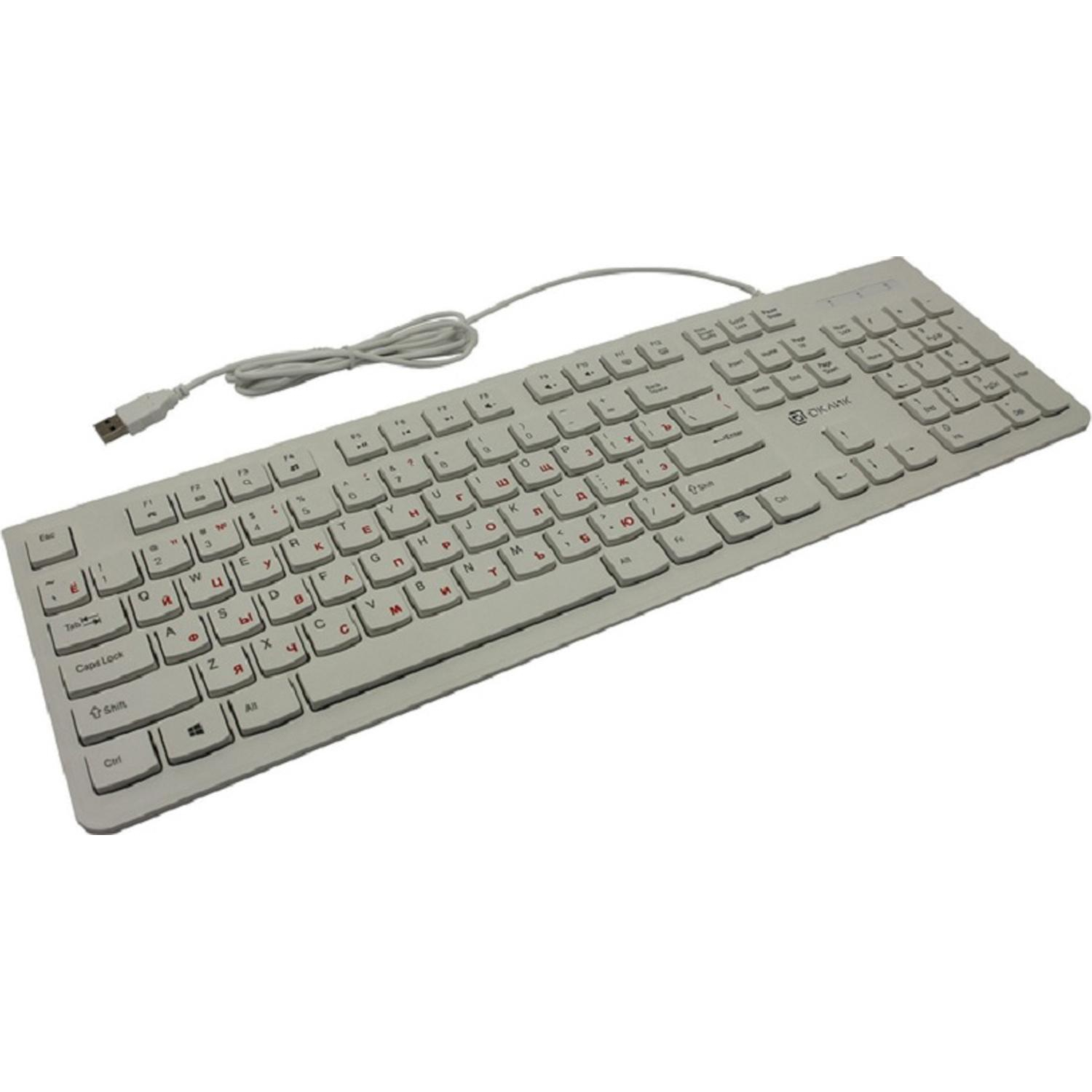 Клавиатура Oklick 505M USB, белый