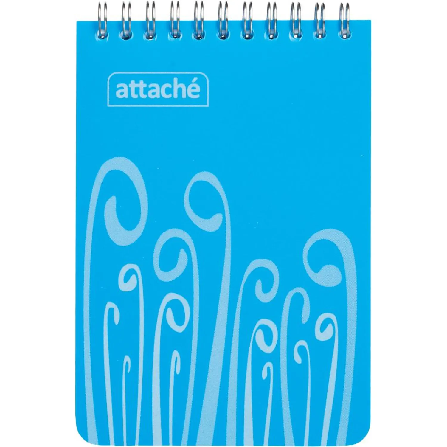 Блокнот А6,пласт обл,80л, ATTACHE FANTASY,голуб.