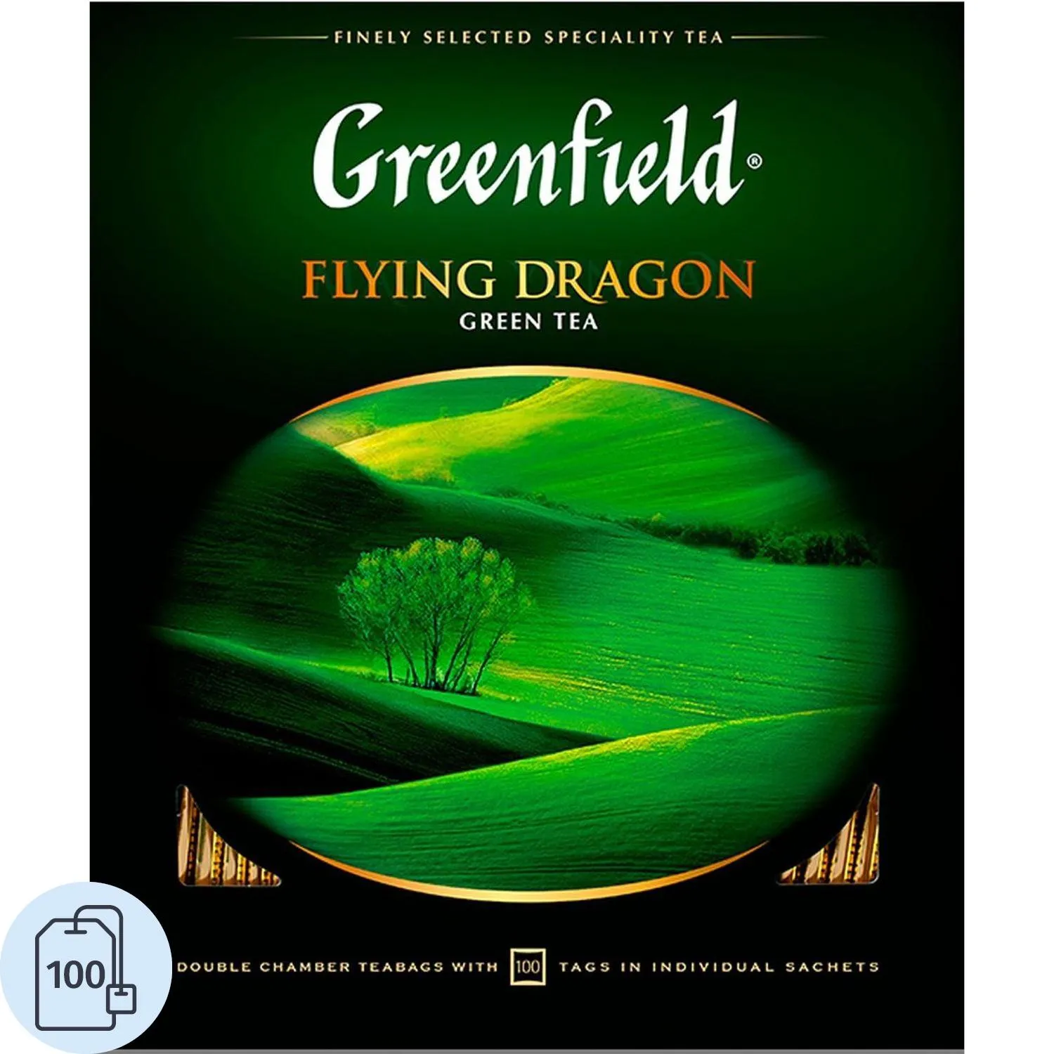 Чай Greenfield Flying Dragon зеленый фольгир.100пак/уп 0585-09, 172698К