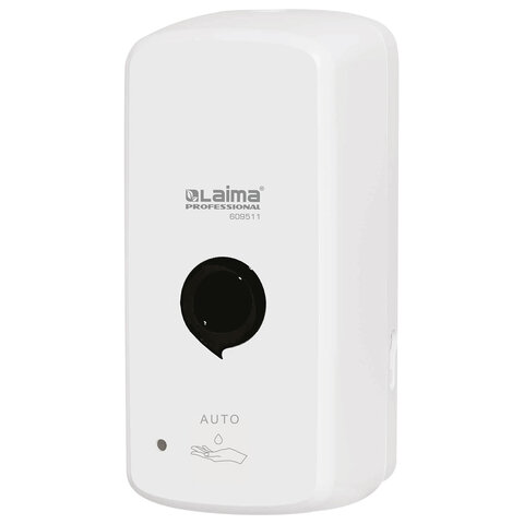 Дозатор для жидкого мыла LAIMA PROFESSIONAL PREMIUM, НАЛИВНОЙ, СЕНСОРНЫЙ, 1 л, белый, ABS-пластик, 609511