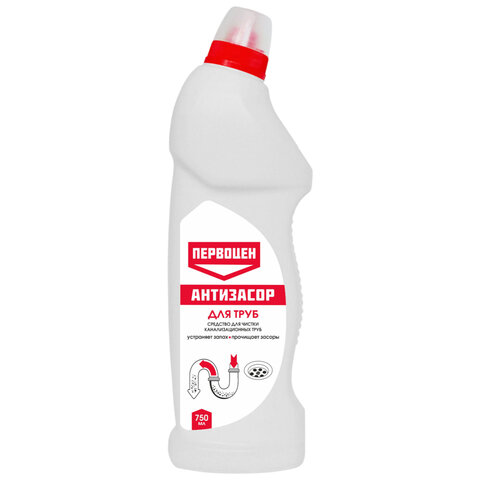 Средство для прочистки канализационных труб 750 мл, ПЕРВОЦЕН, РЕНЕССАНС КОСМЕТИК, МИНПРОМТОРГ, 3188